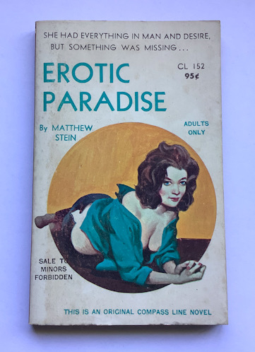 EROTIC PARADISE Matthew Stein United States paperback sleaze pulp fiction book 1967